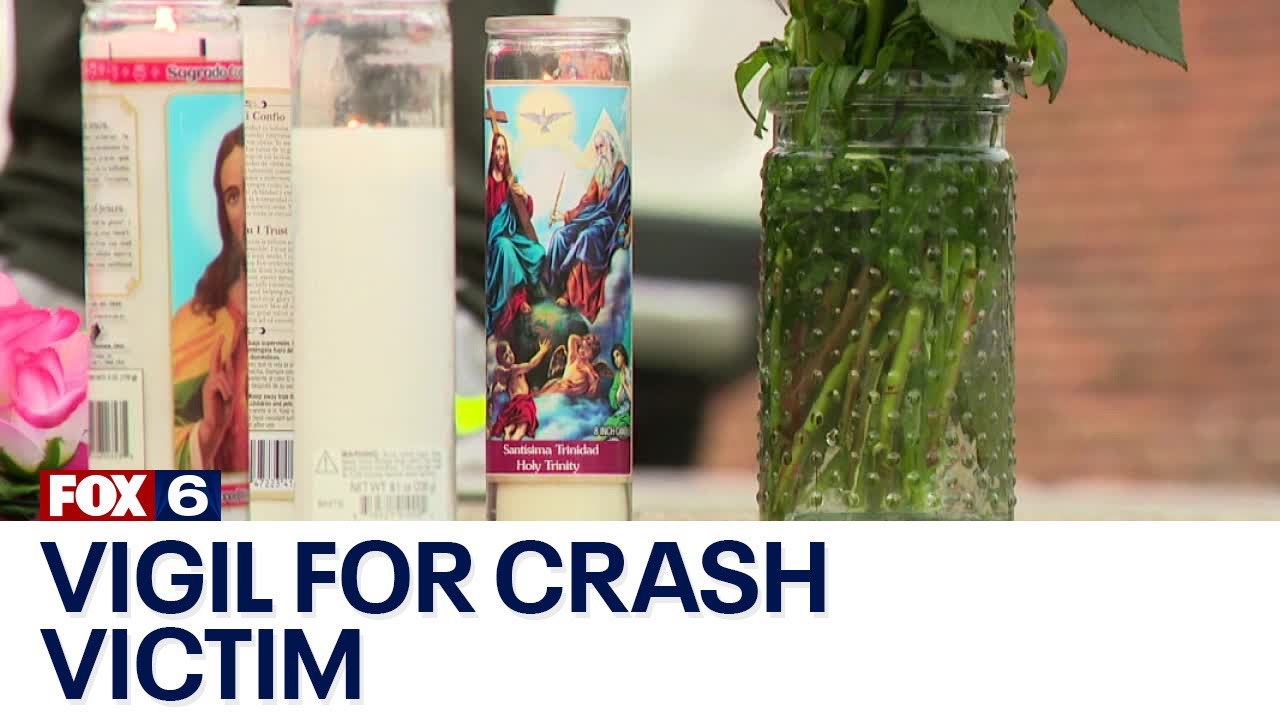 Loved ones hold vigil for crash victim | FOX6 News Milwaukee - YouTube