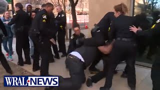 CA: Families brawl outside courthouse