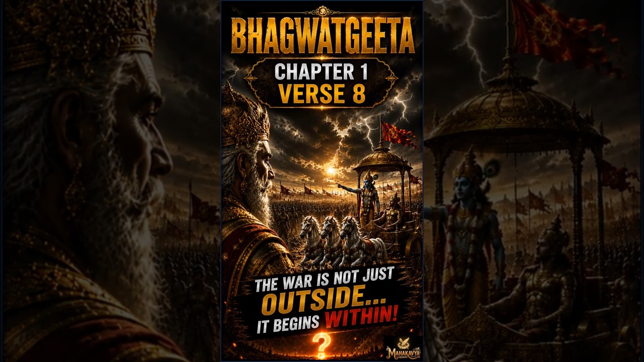 1.08 Eng **Bhagavad Gita Shlok 1.8 | Duryodhana Names the Mighty Warriors of the Kaurava Army**