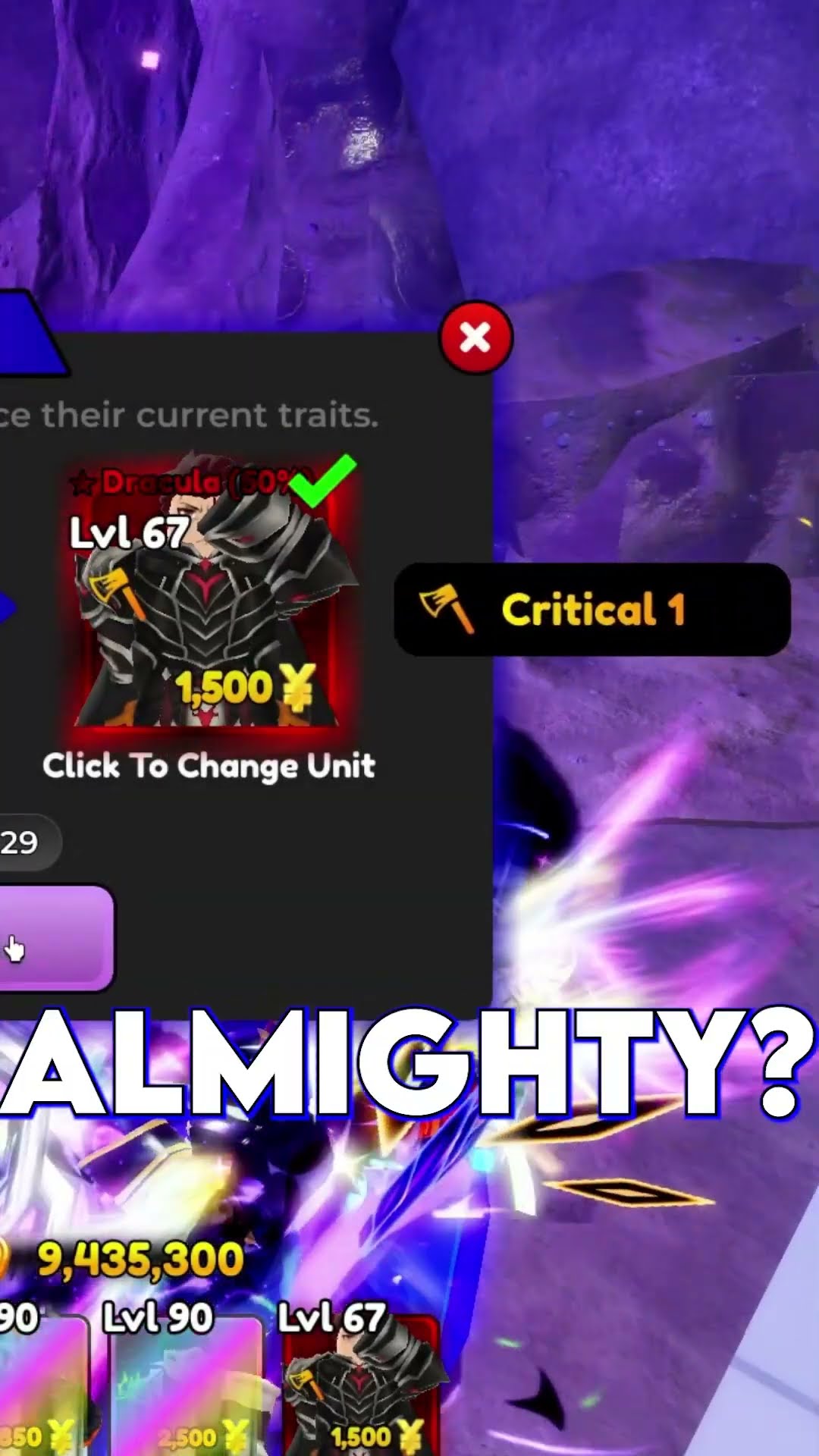 ALMIGHTY DRACULA 100% INSANE LUCK IN ANIME DEFENDERS!!