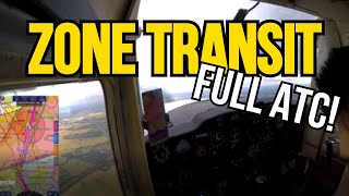 Luton control zone transit | FULL ATC | SkyDemon view