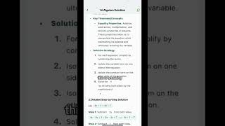 This App Solves Your Homework in Seconds 😳#mathsolver#homeworkhelp#studytips#usa #algebra#shorts
