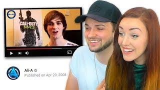 Ali + Clare REACT to their 1st VIDEOS! 🙈