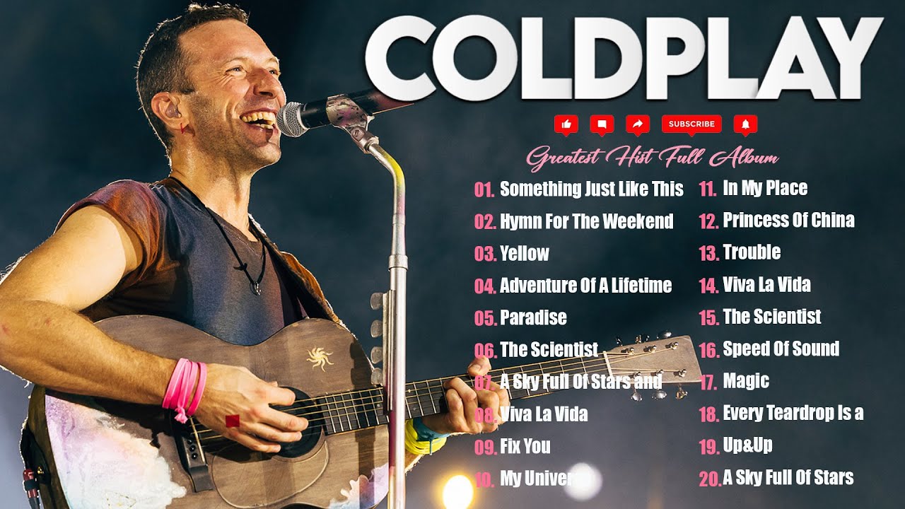 Coldplay Greatest Hits Full Album - Best of Coldplay - Live Concert Setlist - 1 Hour Experience #m33
