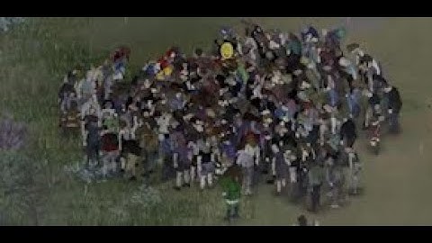 Clearing a horde in Project Zomboid