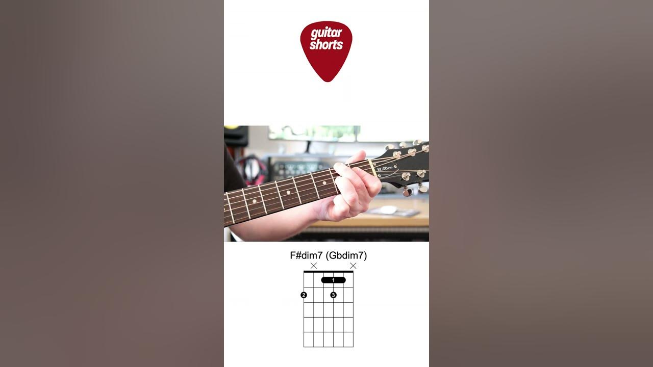 Guitar For Beginners F Dim7 Gbdim7 Chord Shorts Youtube
