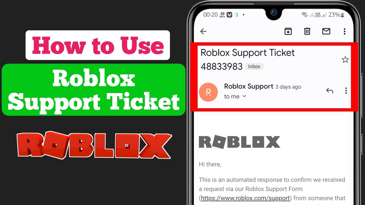 onde colocar o ticket suporte roblox｜TikTok Search