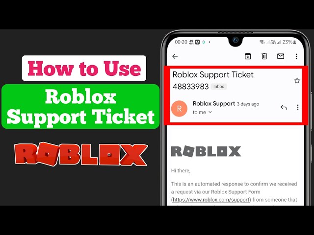 Como usar o tíquete de suporte Roblox