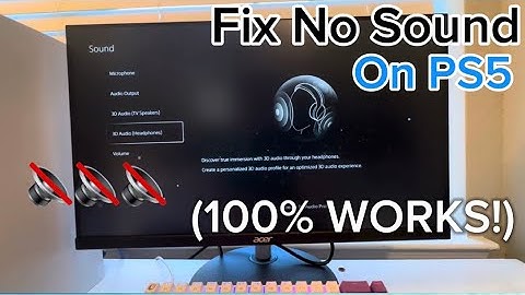PS5: How to fix *NO SOUND* coming through TV/Monitor on PS5 (Easy Tutorial!) (2024)