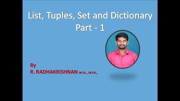 Chapter 9:List in python|lsit, tuples, set and dictionary part-1
