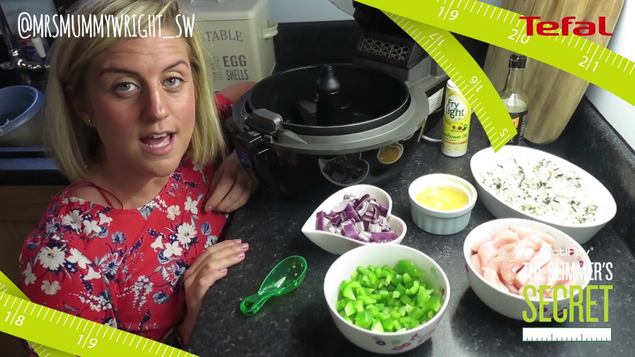 How to make healthy egg fried rice | Slimmer's Secret | Tefal ActiFry - YouTube