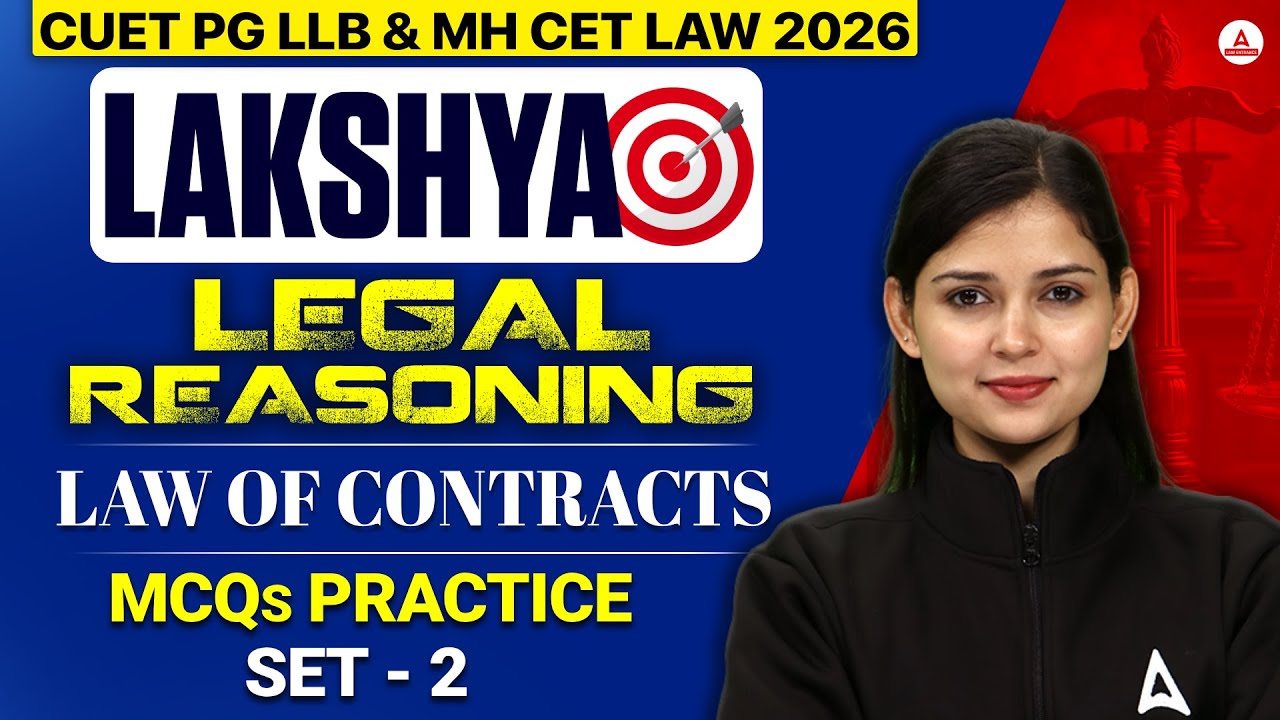 CUET PG LLB Legal Reasoning Law Of Contracts Important MCQs Class 2 ...