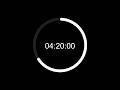 4 Hour 20 Min Study Timer | Minimalist Focus Countdown