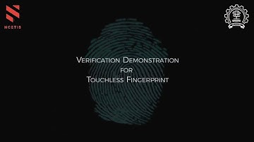 Touchless Fingerprint Recognition Demonstration Video