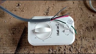 Hatari ceiling fan / HATARI HT-C16M7(S) / How to install Hatari fan speed switch
