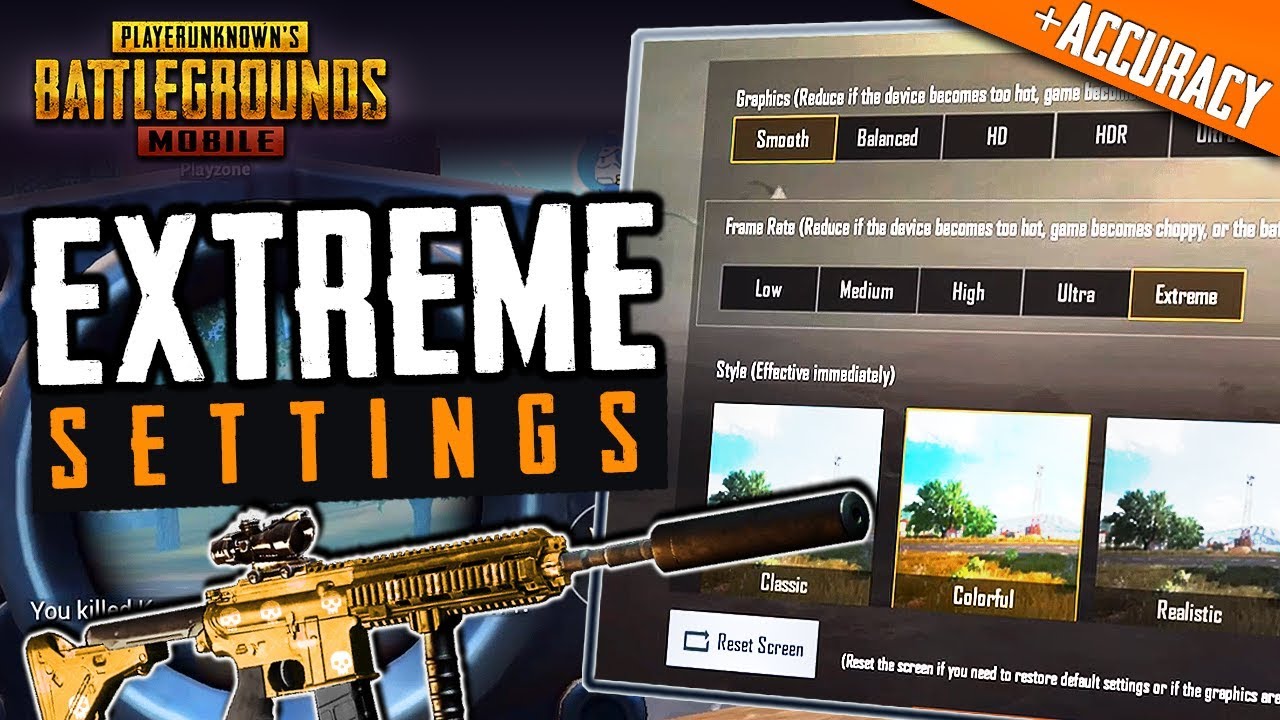 BEST PUBG MOBILE SETTINGS for EXTREME ACCURACY - 
