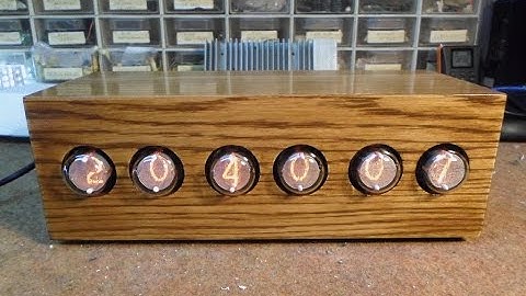 Arduino Nixie clock with IN1 tubes