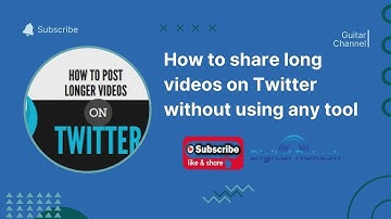 How to share long videos on Twitter without using any tool | Social Media Marketing | Digital Rakesh