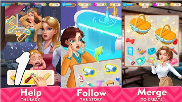 Happy Merge Decoration Gameplay Walkthrough Part 1 (Android, IOS)