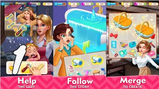 Happy Merge Decoration Gameplay Walkthrough Part 1 (Android, IOS) screenshot 2