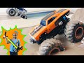 Blippi Monster Trucks Inspired | Monster Trucks in the Mud for Kids