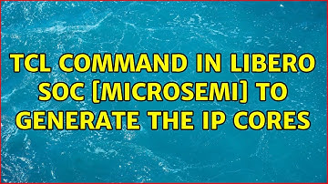 TCL command in Libero SOC s to generate the IP cores