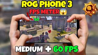 Asus Rog phone 3 fps test | medium + extreme graphics | Solo vs squad HANDCAM | Pubg mobile