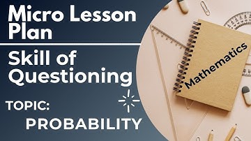 BEd latest math micro lesson | BEd. lesson plan | Skill of questioning | ett lesson plan #bed #gndu