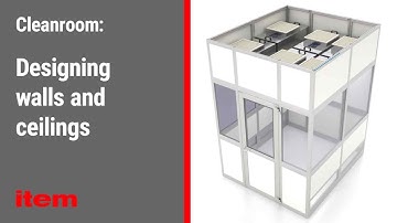 Modular cleanroom design - Cleanroom walls and ceilings with FFU
