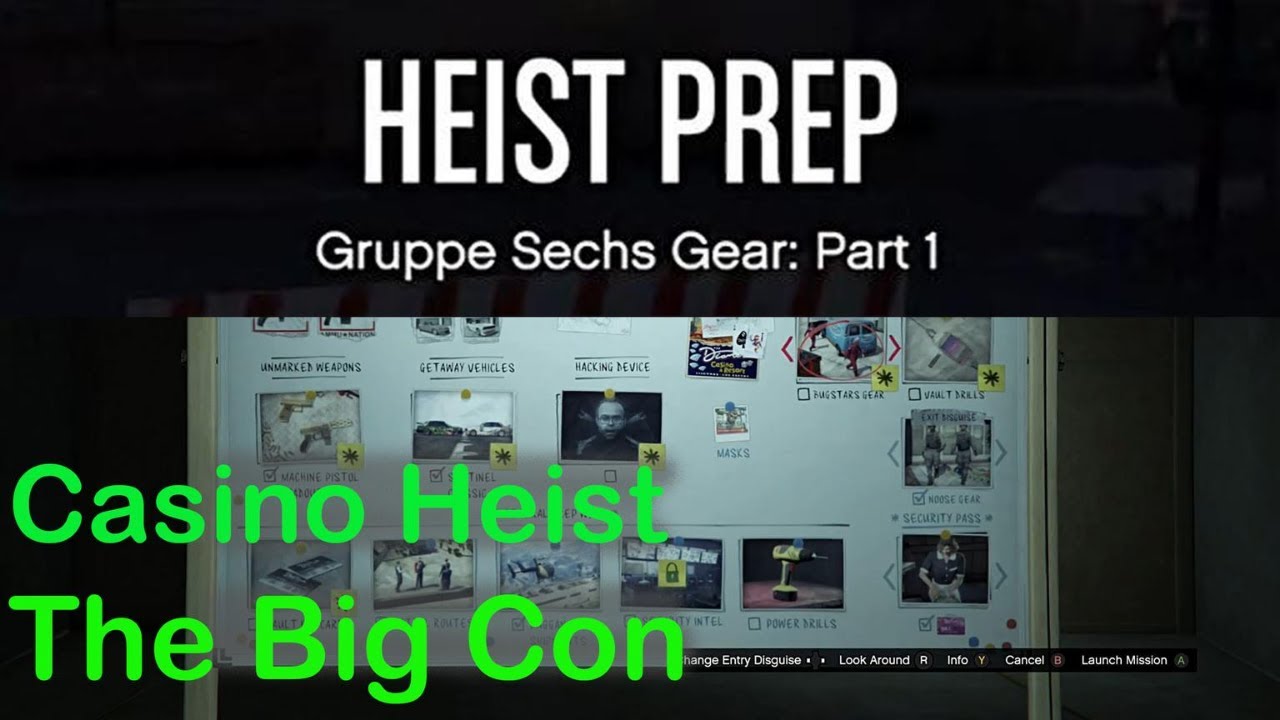 Casino Heist Setup Gruppe Sechs Gear Part 1 Prep Mission GTA 5 Online