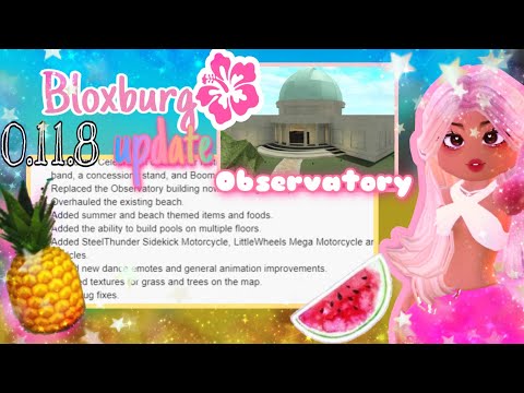 ☀️ NEW BLOXBURG SUMMER UPDATE, OBSERVATORY, BEACH, & more! *0.11.8 | Roblox