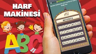 Sözel Zeka Oyunu Türkçe Eği̇ti̇ci̇ Oyun Adi Harf Maki̇nesi̇ Mentalup