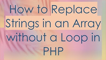 How to Replace Strings in an Array without a Loop in PHP