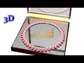 Simple Beaded Necklace. 3D Beading Tutorial