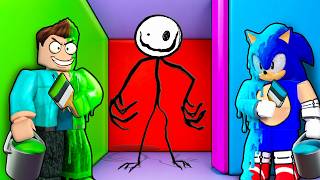 ESCAPE THE MONSTER IN ROBLOX COLOR OR DIE !! screenshot 4