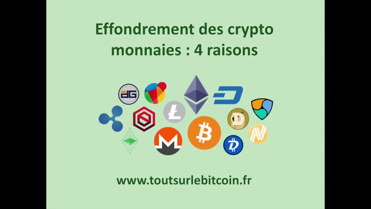 Effondrement des cryptos monnaies : 4 raisons possibles
