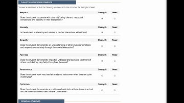 Instructions On How To Create Your Report Card Comments