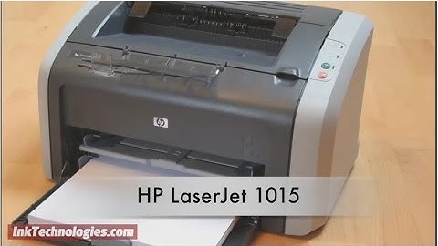 HP LaserJet 1015 Instructional Video