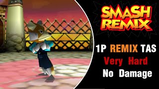 Smash Remix [TAS] - Fox Remix Mode (Very Hard, No Damage)