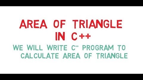 Find Area of Triangle in C++ Urdu/Hindi