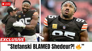 Heated Moment: Myles Garrett Confronts Stefanski Over Shedeur Blame