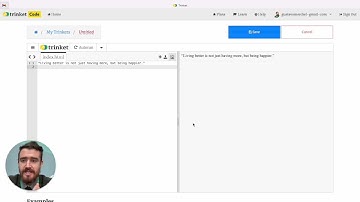 HTML Basics 1:Create a  Trinket Account and hello world.