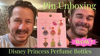 Pin Unboxing Disney Princess Perfume Bottles #disneypins #pintrading #pincollection #disneyprincess