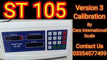 ST 105 Version 3 Calibration Guide | Step-by-Step Tutorial