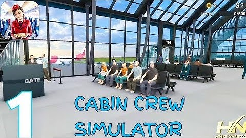 I Become A FLIGHT ATTENDANT --- cabin crew simulator. Gameplay walkthrough part 1 