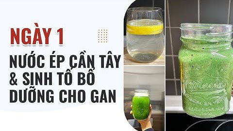 Ngày 1 - Thử thách 14 ngày uống nước ép cần tây thải độc