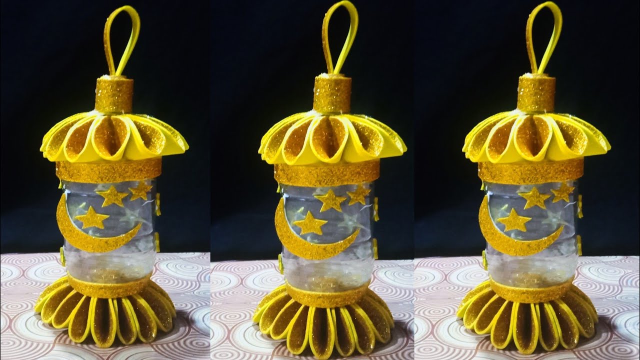 how-to-make-lantern-from-plastic-bottle-diy-lantern-craft-making