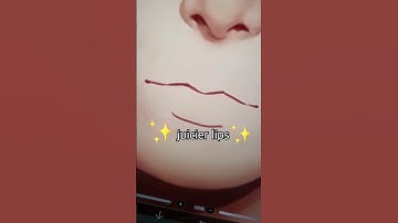 Drawing ✨️JUICIER LIPS✨️ THAN KOOLEEN in Ibispaint (sorry Kooleen) #shorts