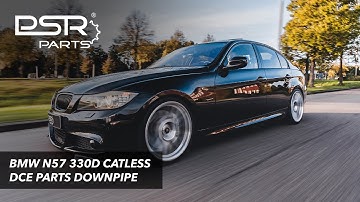 BMW E90 330D || DCE Parts DPF Delete Downpipe & Straight Pipe Sound || Flyby