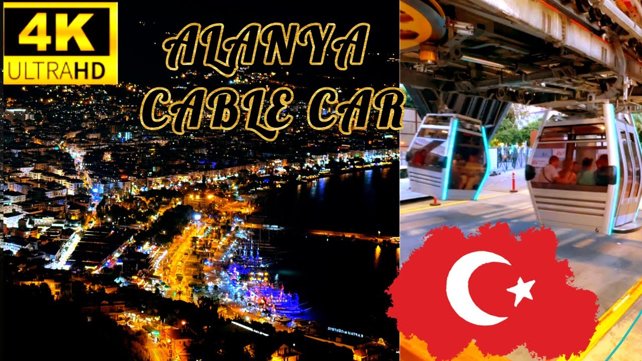 🇹🇷 Alanya 2023, Turkey|Alanya Teleferik|Alanya Cablecar and Castle 4K